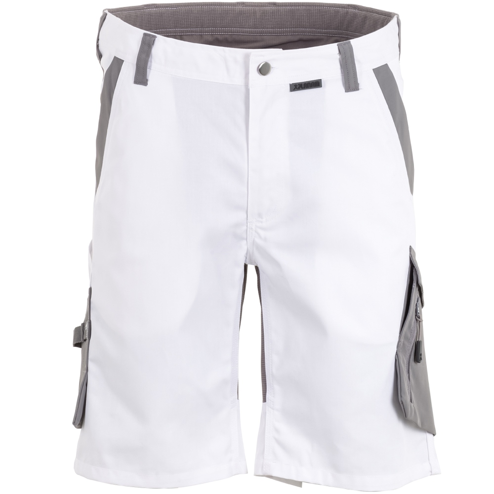 Quần short bảo hộ lao động nam Planam 6458 NORIT hiện đại trắng/xám nhạt XS-4XL