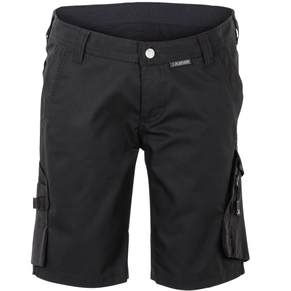 Quần short bảo hộ lao động nữ Planam 6460 NORIT, màu đen hiện đại, size XS-4XL