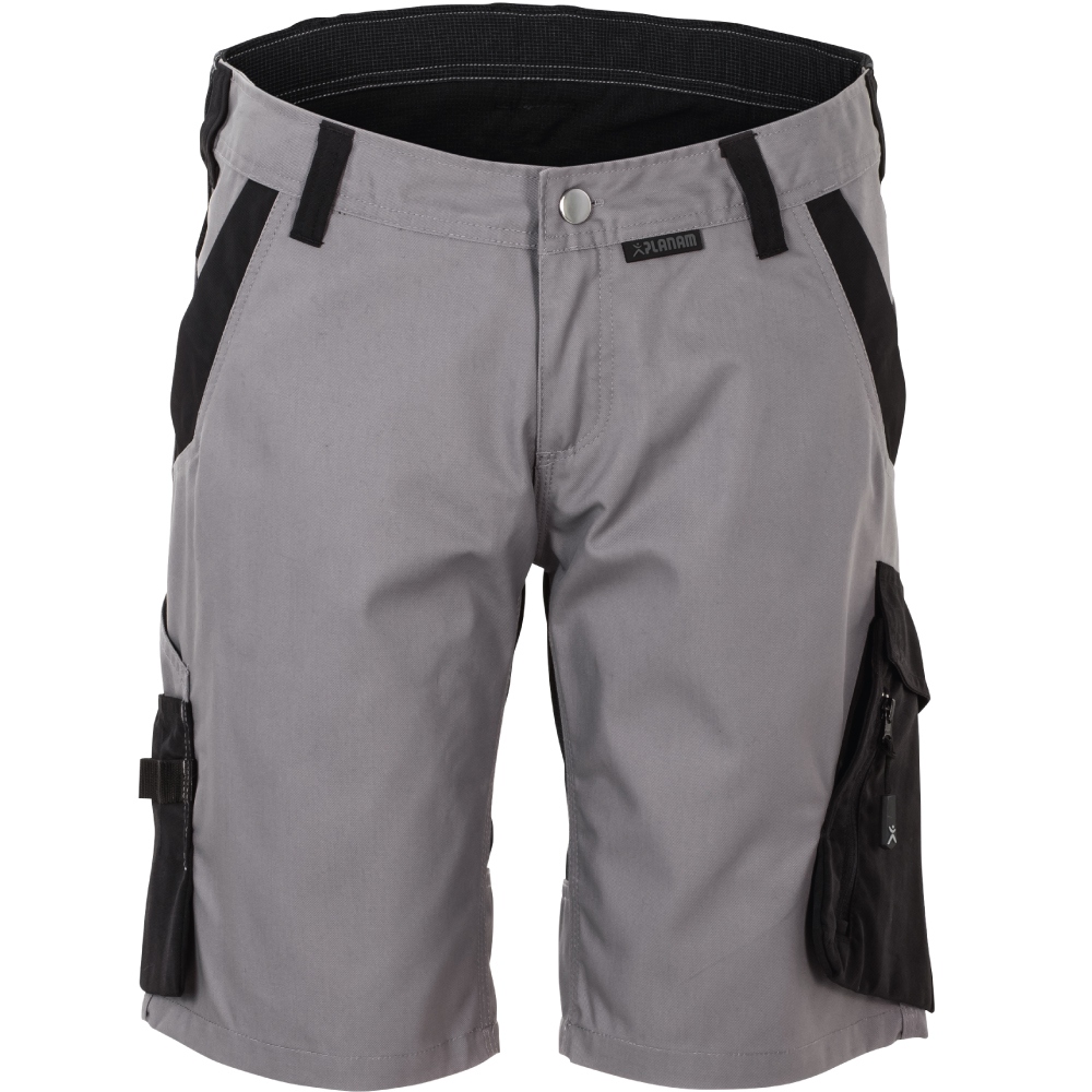 Quần short bảo hộ lao động nữ Planam 6466 NORIT, màu xám nhạt/đen hiện đại, size XS-4XL