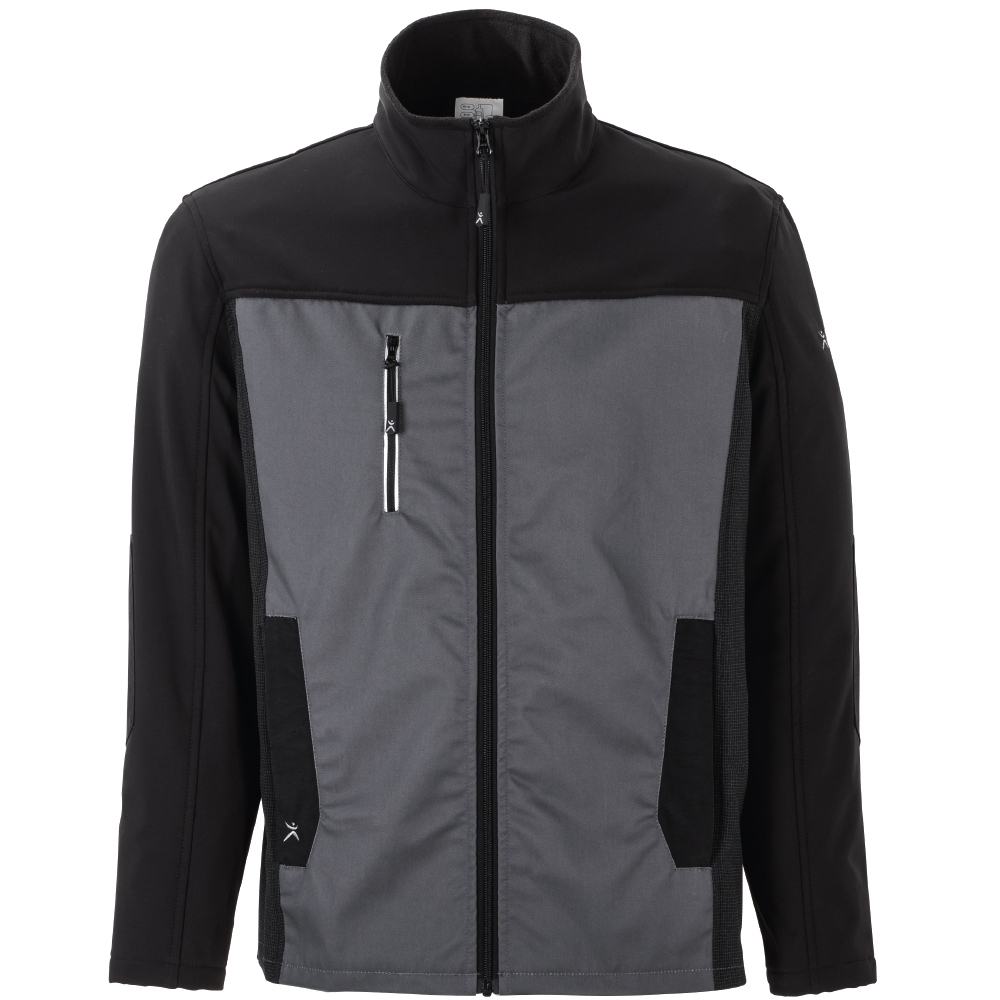 Áo khoác softshell nam Planam 6501 Norit màu xám đậm/đen cỡ 24 - 110