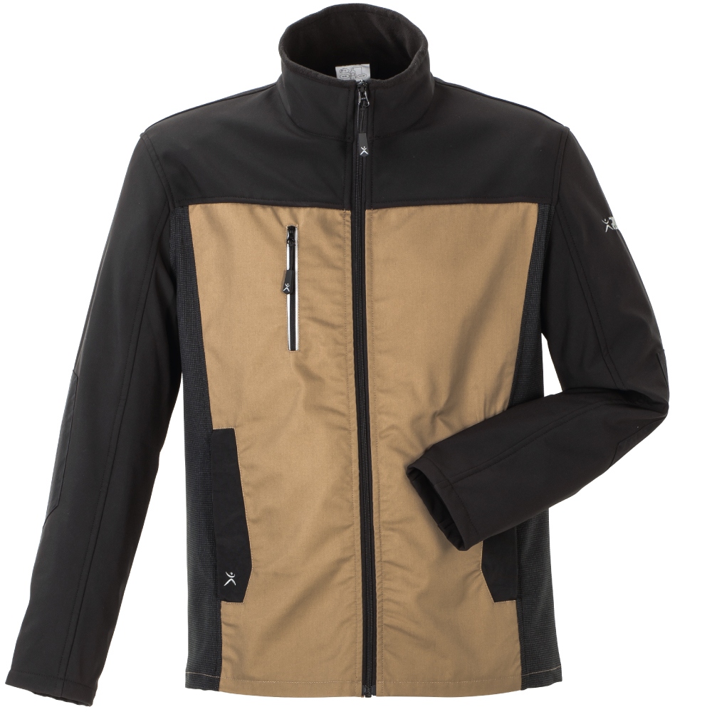 Áo khoác softshell nam Planam 6503 Norit màu cát/đen size 24 - 110