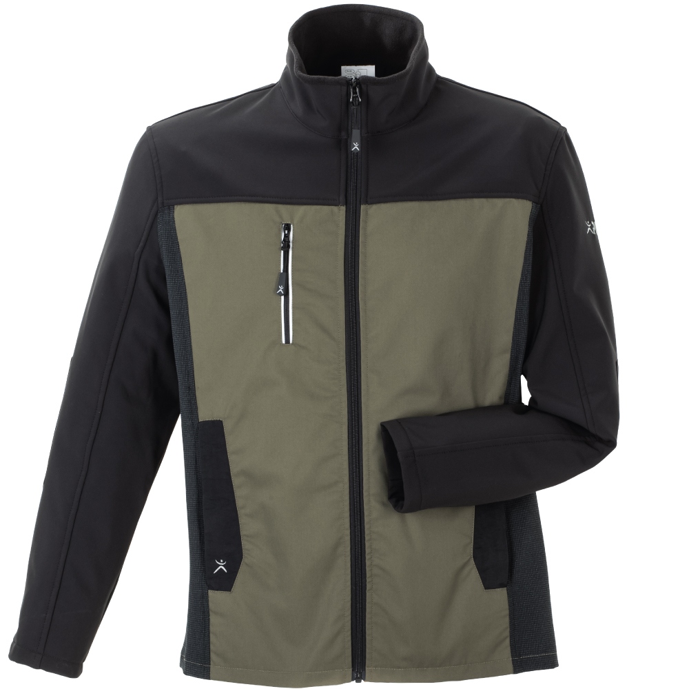 Áo khoác softshell nam Planam 6505 Norit màu ô liu/đen, size 24 - 110