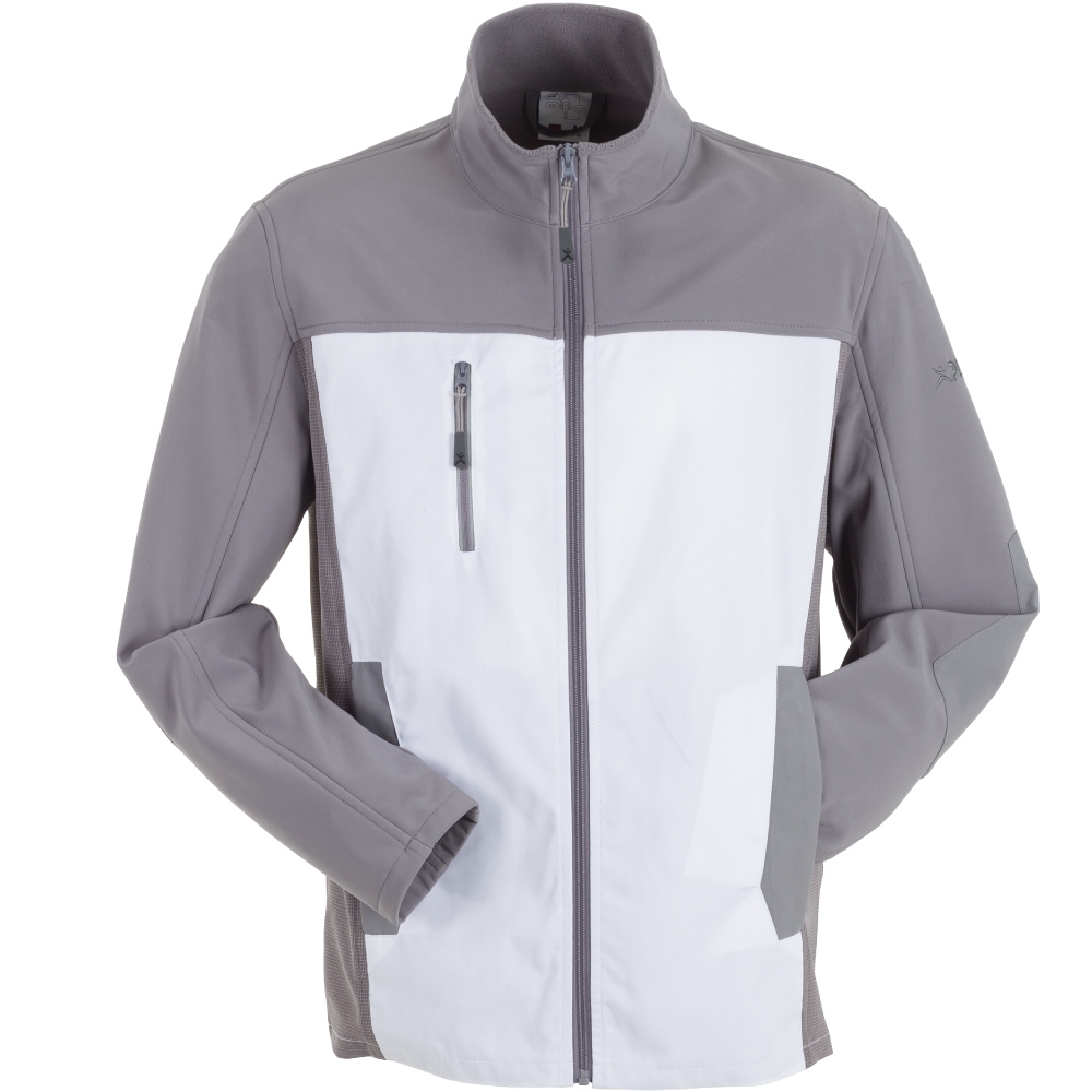 Áo khoác softshell nam Planam 6508 Norit màu trắng/xám nhạt, kích thước 24 - 110