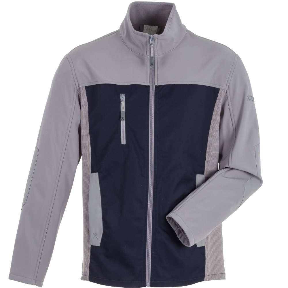 Áo khoác softshell nam Planam 6509 Norit màu đen xanh dương/xám nhạt cỡ 24 - 110