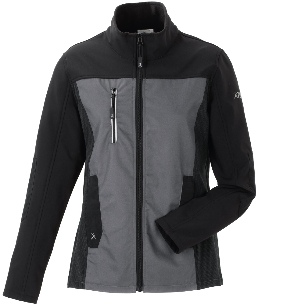 Áo khoác Softshell nữ Planam 6511 NORIT màu xám đậm/đen, kích cỡ 34 - 54