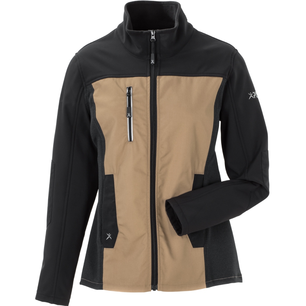 Áo khoác Softshell nữ Planam 6513 NORIT màu cát/đen cỡ 34 - 54