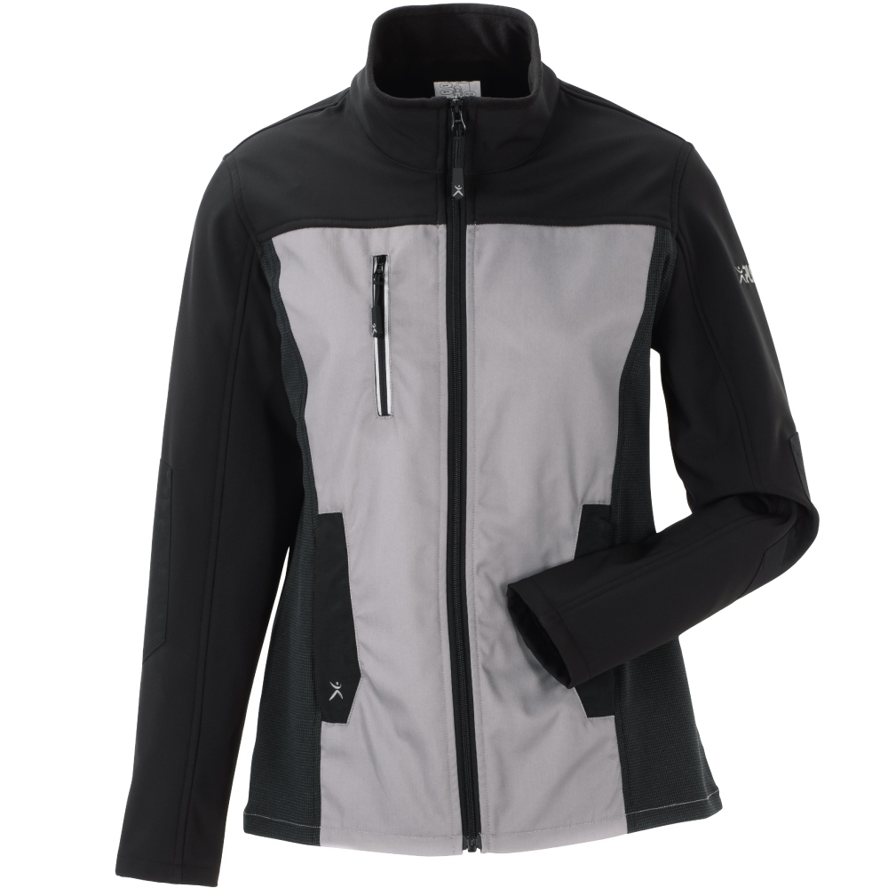 Áo khoác softshell nữ Planam 6516 NORIT màu xám nhạt/đen size 34 - 54
