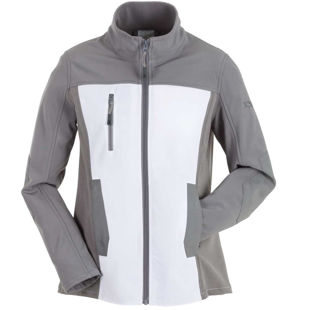 Áo khoác Softshell nữ Planam 6518 NORIT màu trắng/xám nhạt size 34 - 54