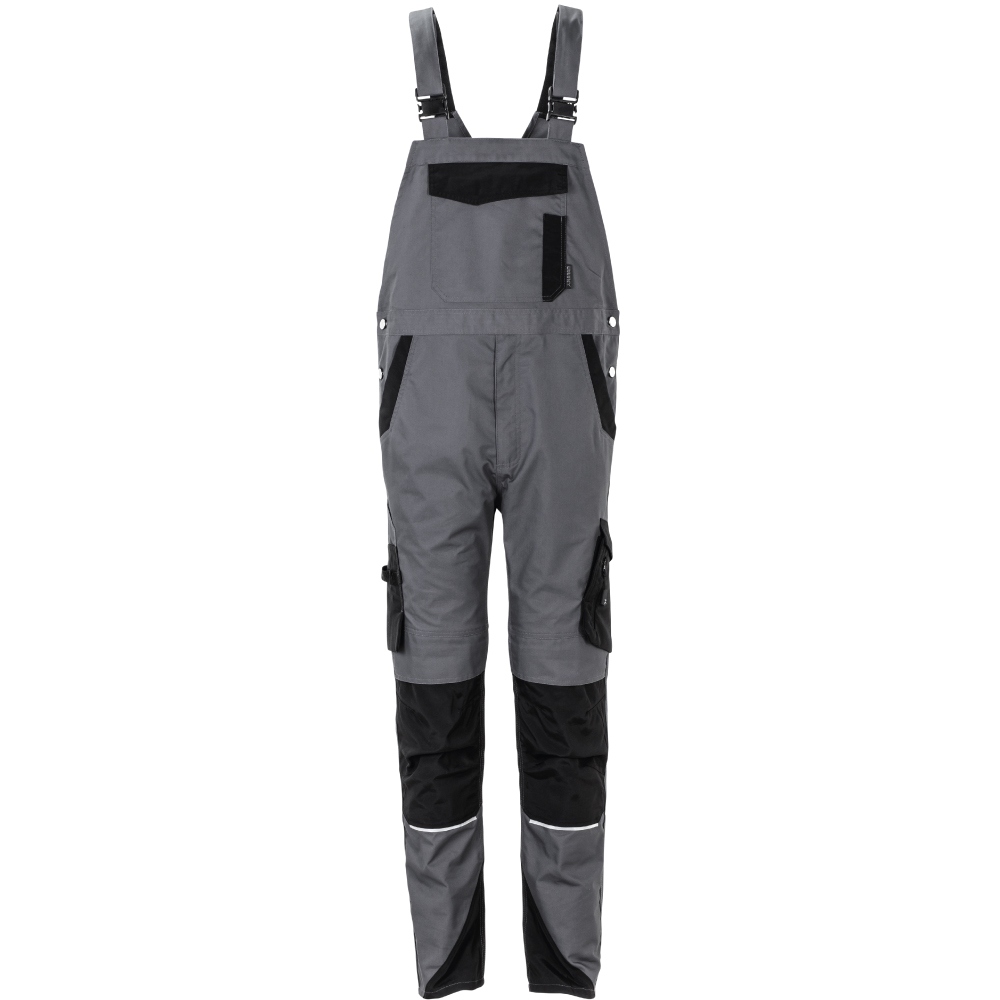 Quần yếm bảo hộ nam Planam 6521 Norit màu xám đậm/đen, size 24 - 110