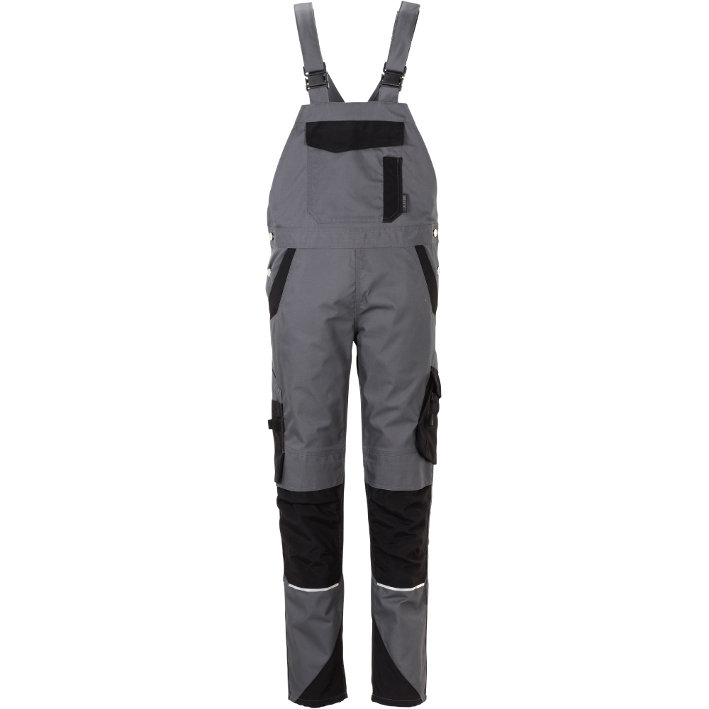 Quần yếm bảo hộ lao động nữ Planam 6531 Norit màu xám đậm/đen size 34 - 54
