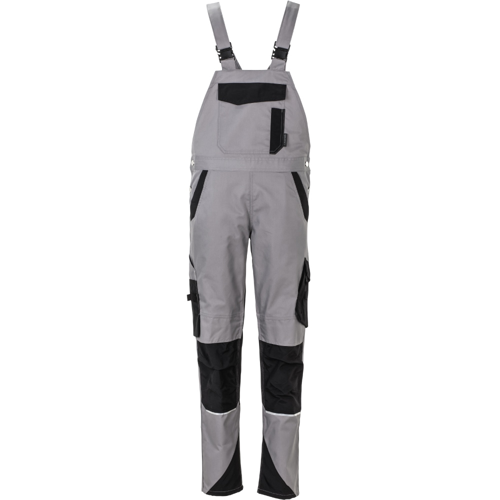 Quần yếm bảo hộ lao động nữ Planam 6536 Norit Xám nhạt/Đen size 34 - 54