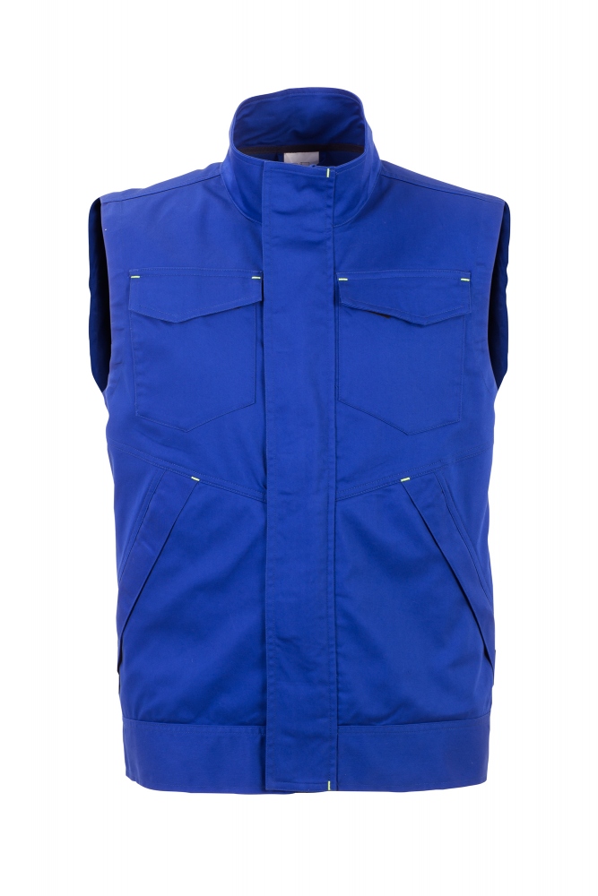 Áo vest bảo hộ lao động nam Planam 6633 Stretchline màu xanh hoàng gia size XS - 4XL