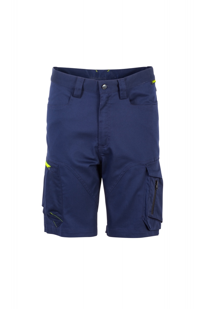 Quần short bảo hộ nam Planam 6642 STRETCHLINE màu xanh đen size XS-4XL
