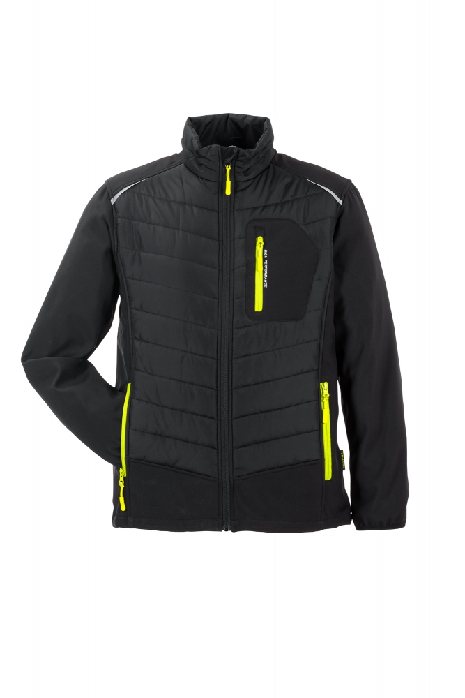 Áo khoác mùa đông nam Planam 6680 Stretchline màu đen, kích cỡ XS - 4XL