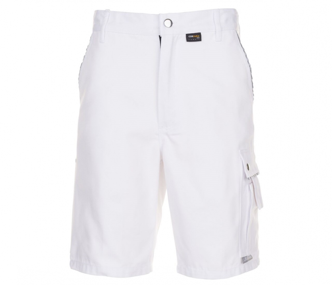 Quần short bảo hộ lao động Planam 2172 CANVAS 320 thoáng khí màu trắng size S-XXXL
