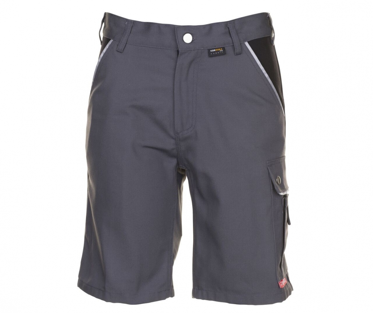 Quần short bảo hộ lao động Planam 2173 CANVAS 320 thoáng khí màu xám/đen size S-XXXL
