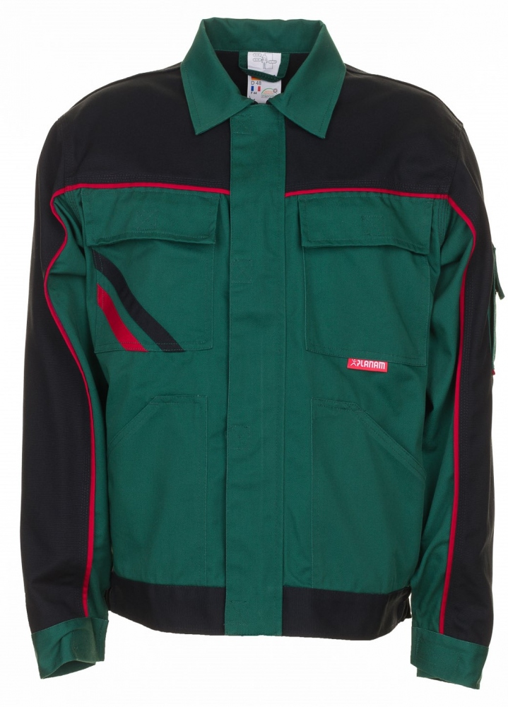 Áo khoác bảo hộ lao động thực dụng Planam 2315 Highline màu xanh lá 5 túi XS-4XL