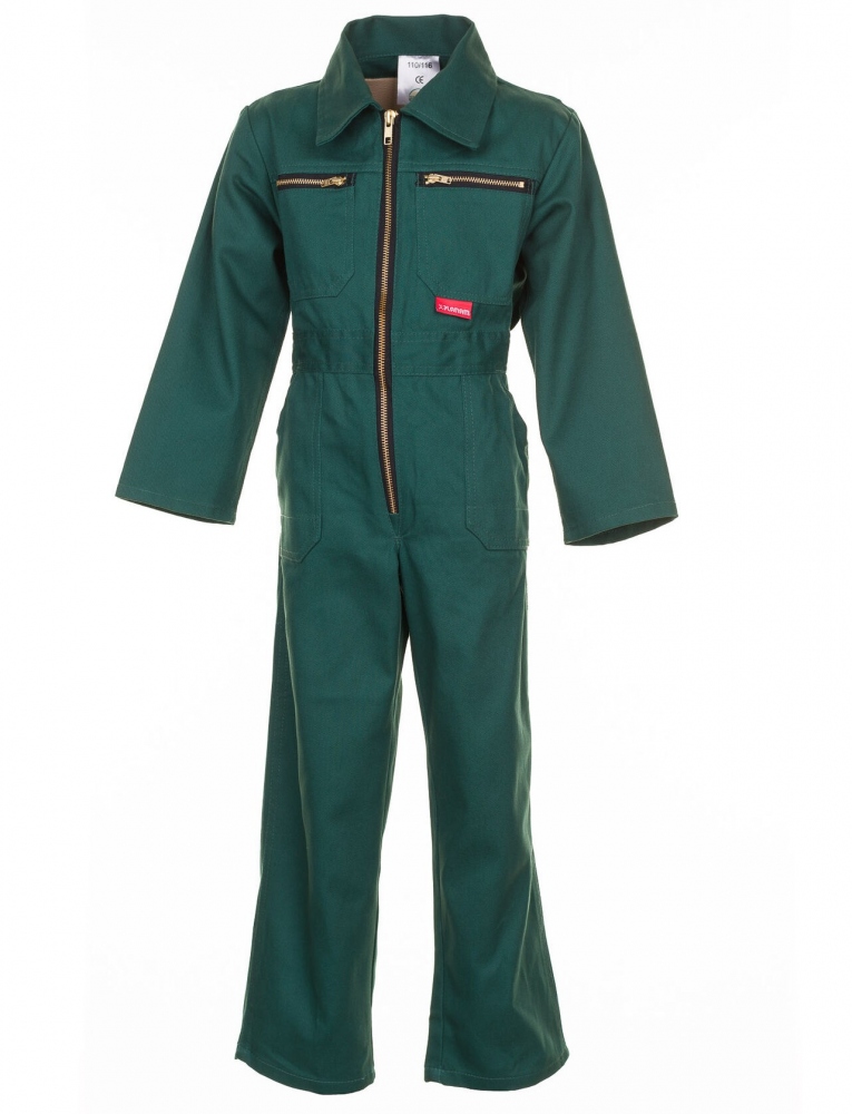Quần áo bảo hộ lao động trẻ em Planam 0162 Junior rallye Overall màu xanh lá cây, kích cỡ từ 86-170