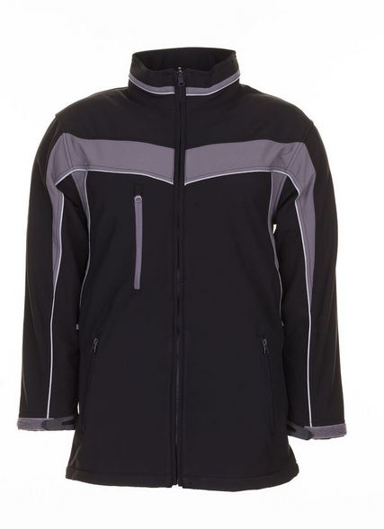 Áo khoác Softshell Planam 2700 màu đen-xám kẽm