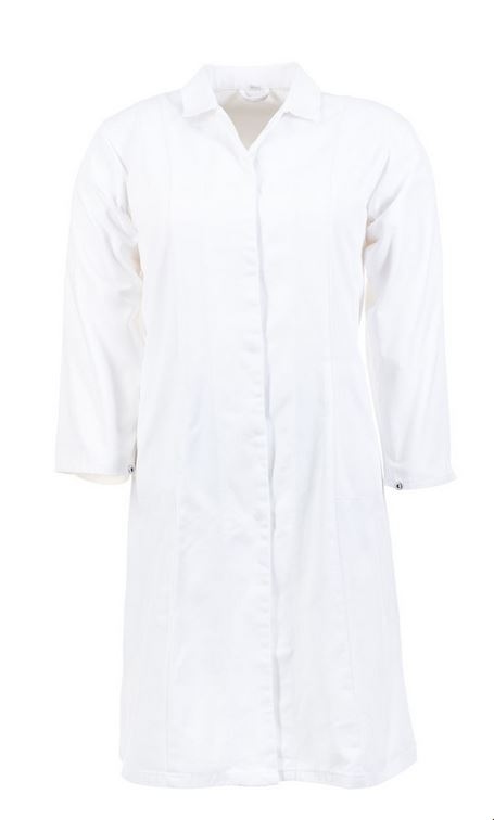 Áo choàng bác sĩ chuyên dụng dành cho nữ Planam 5361 Food màu trắng tinh khôi size 36-54