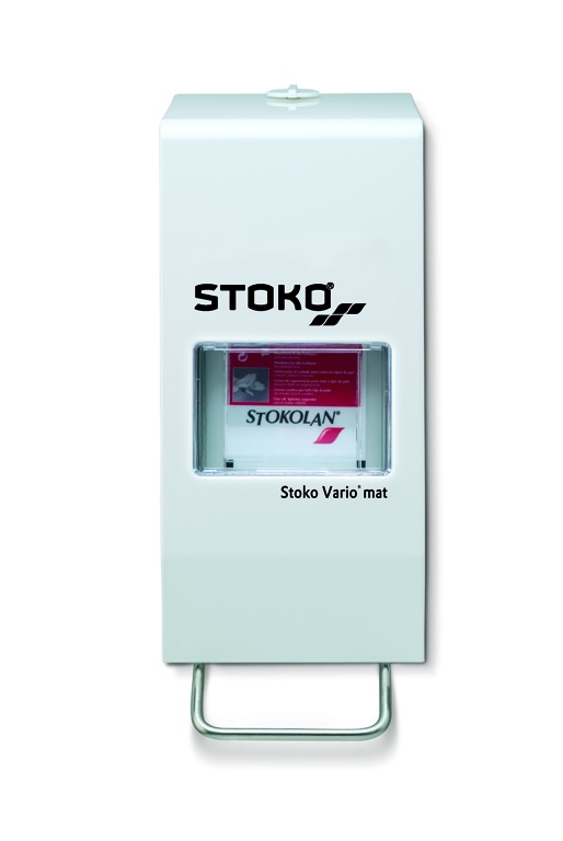 Stoko Vario-mat máy phân phối có tay cầm cho nước rửa tay sát khuẩn 1 hoặc 2 lít