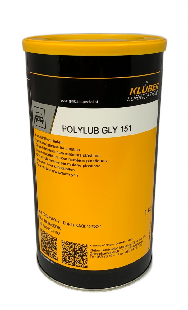 Mỡ bôi trơn tổng hợp đặc biệt Klüber POLYLUB GLY 151 hộp 1kg