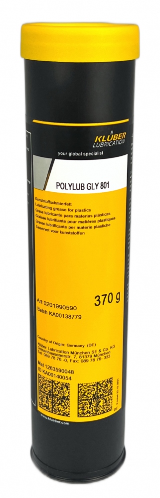 Mỡ bôi trơn tổng hợp đặc biệt Klüber POLYLUB GLY 801 hộp 370g