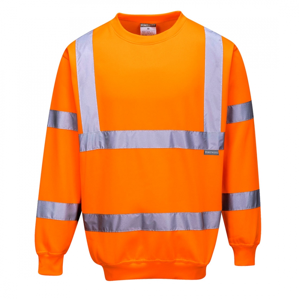 Áo nỉ phản quang Portwest B303 Class 3 màu cam XS–5XL