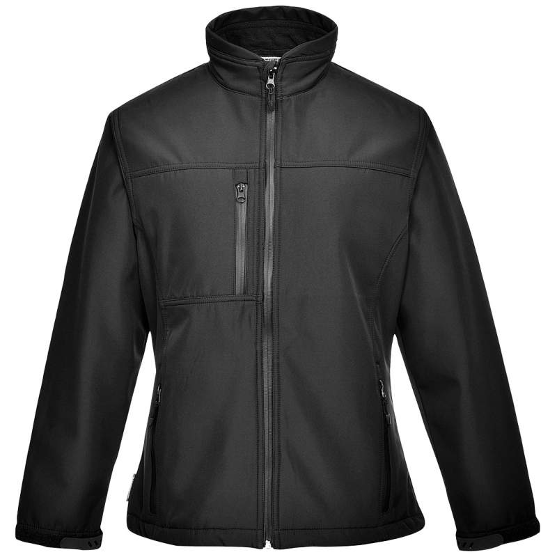 Áo khoác softshell nữ thời trang Portwest TK41 Charlotte màu đen XS-XXL