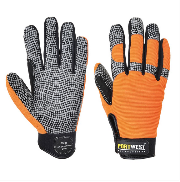 Găng tay hiệu suất cao Portwest A735 Grip màu cam/xám
