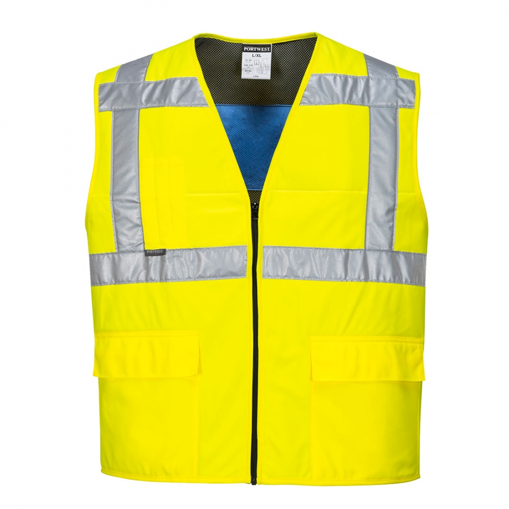 Áo làm mát phản quang Portwest CV02 màu vàng cao cấp