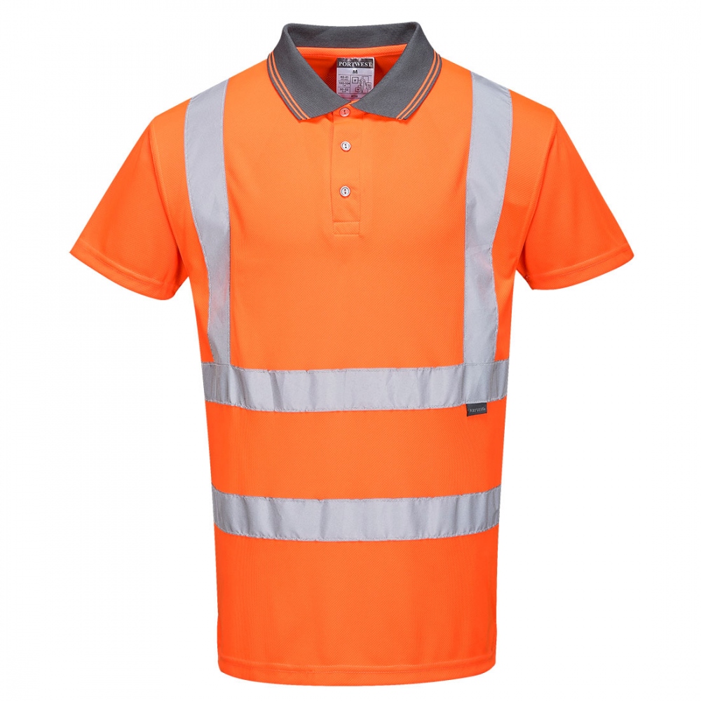 Áo polo phản quang tay ngắn Portwest RT22 màu cam XS–7XL