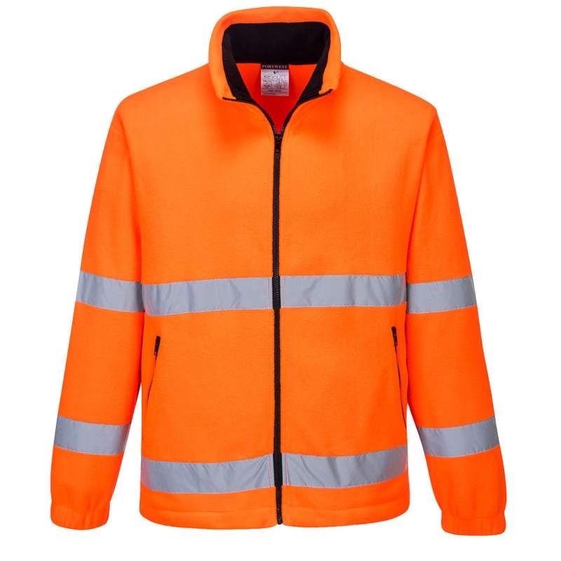 Áo khoác fleece phản quang Portwest F250 EN 20471 màu cam