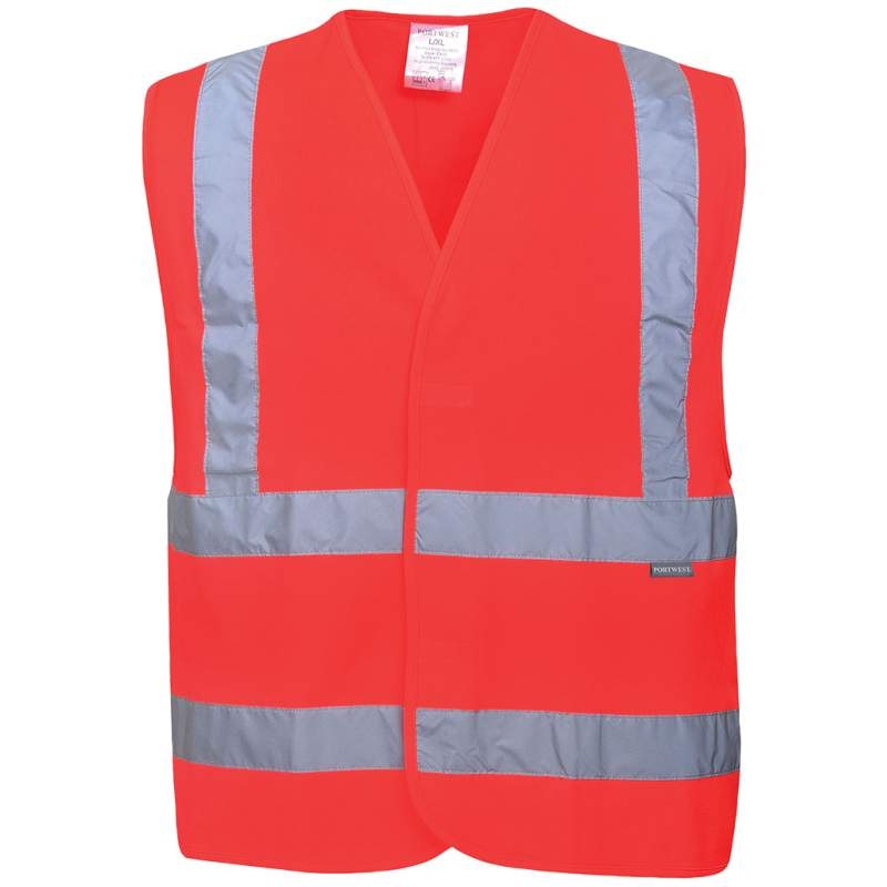 Áo vest bảo hộ phản quang Portwest C470 màu đỏ