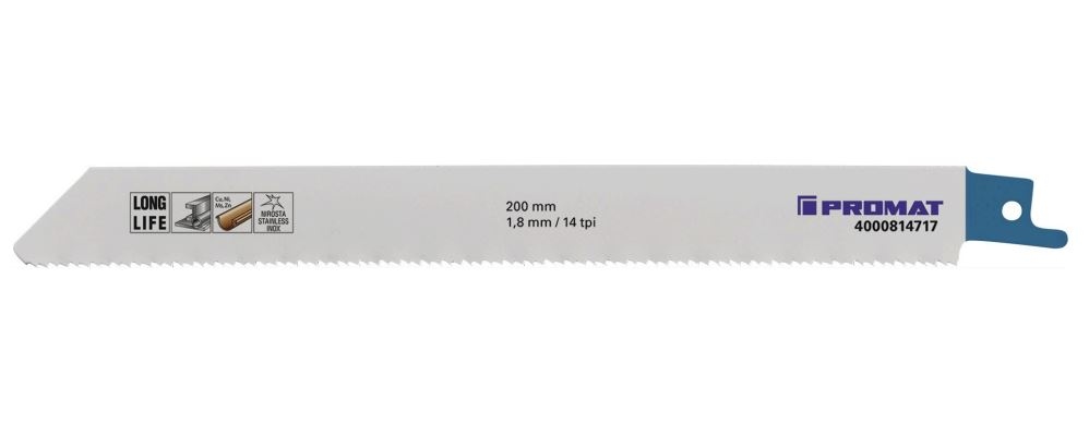 Lưỡi cưa kiếm cho kim loại và vật liệu tấm, 14T x 200mm