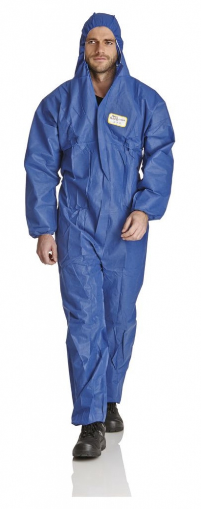 Quần áo bảo hộ hóa chất nhẹ ProSafe SMSB màu xanh, đạt chứng nhận CE Danh mục III, Kiểu 5, 6