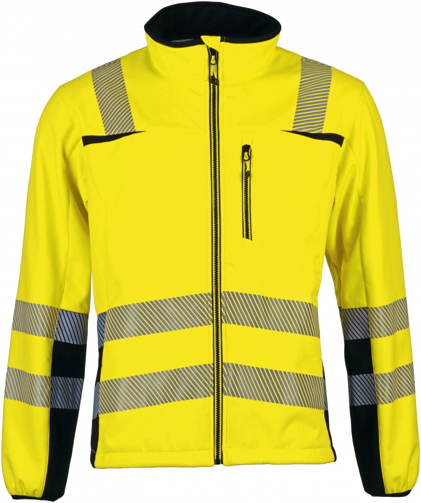 Áo khoác phản quang Prevent® PTW-SN-78 Softshell màu vàng/đen cỡ S-4XL