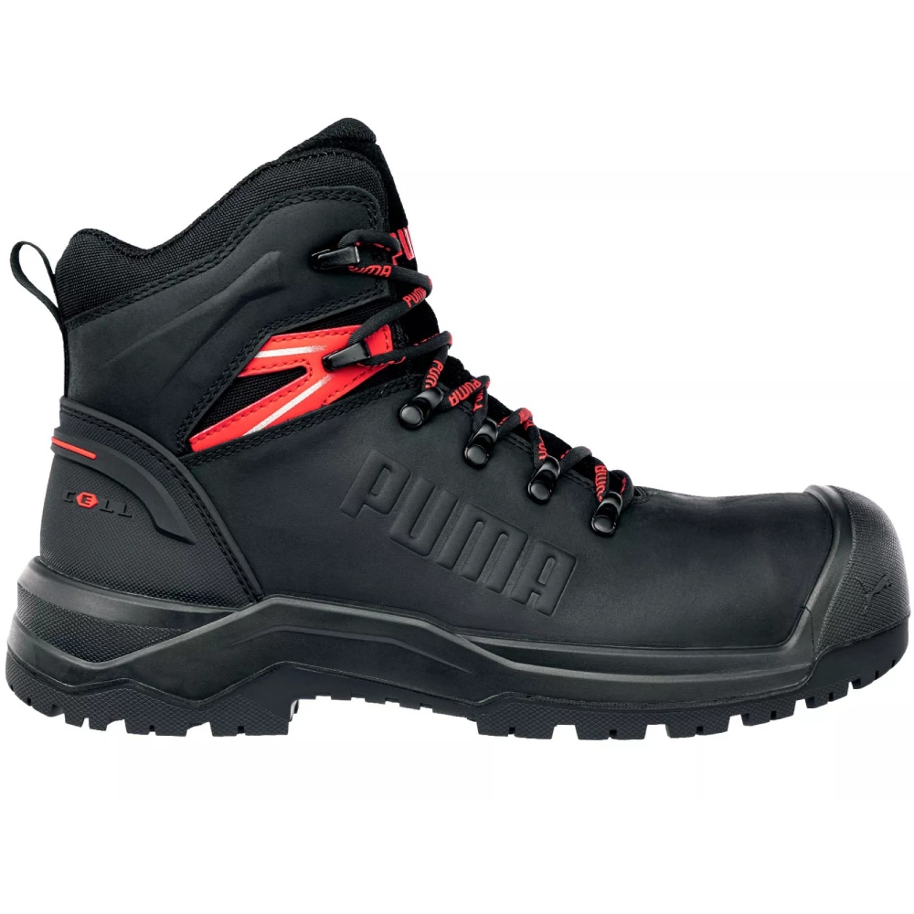 Giày bảo hộ Puma 632740 IRON HD BLK MID tiêu chuẩn S3S kích thước 39-48