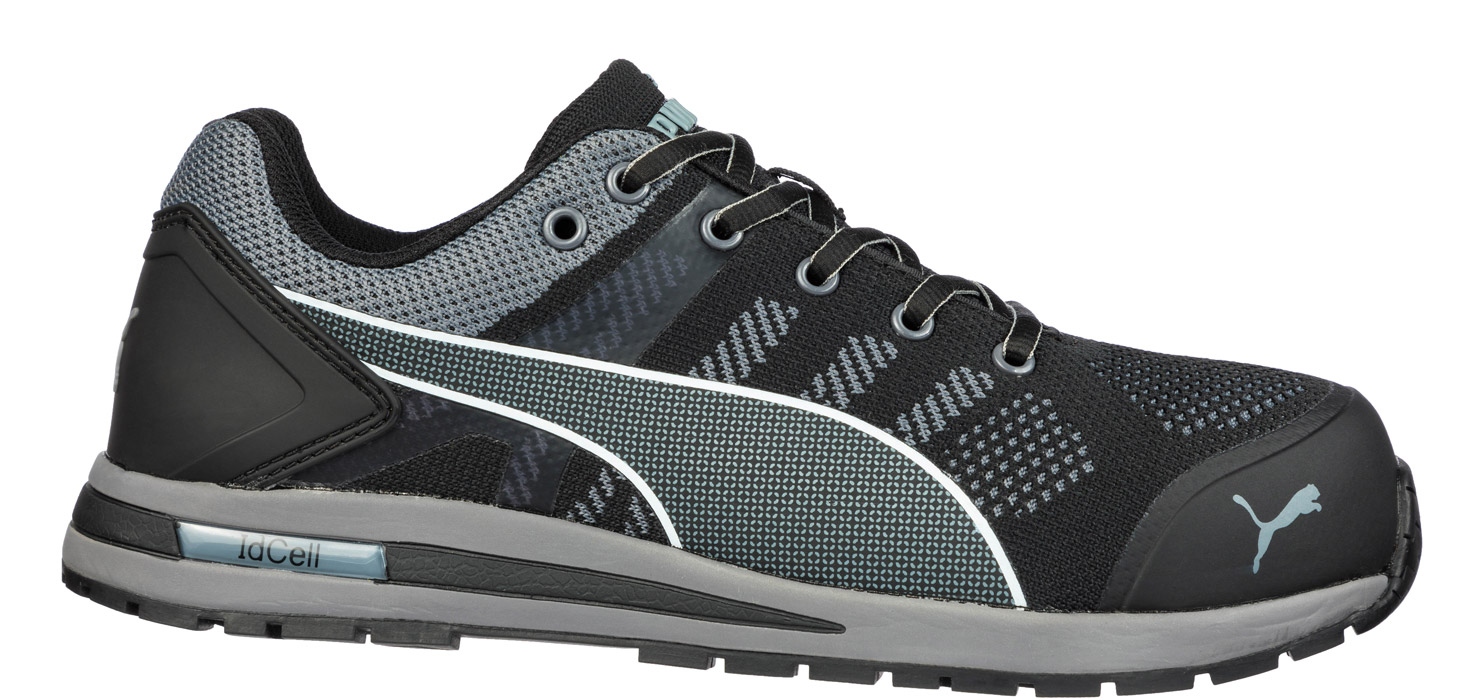 Giày bảo hộ Puma 643160 ELEVATE KNIT BLACK LOW tiêu chuẩn S1P ESD HRO SRC