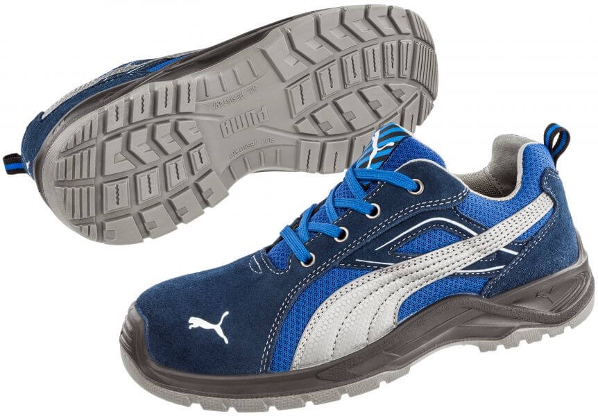 Giày bảo hộ Puma 643610 OMNI BLUE LOW Essentials tiêu chuẩn S1P SRC