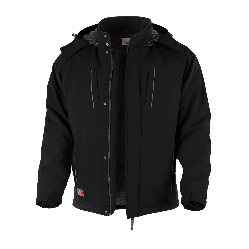 Áo khoác softshell mùa đông nam Qualitex PRO màu đen XS - 5XL