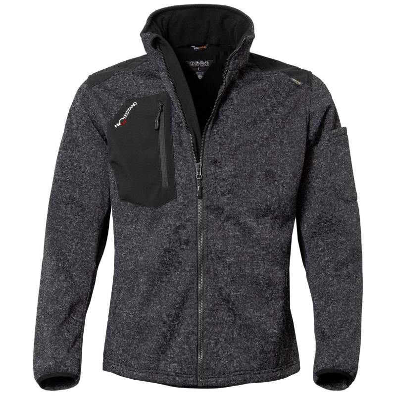 Áo khoác nỉ dệt kim QUALITEX VGCA405 Protectano màu đen