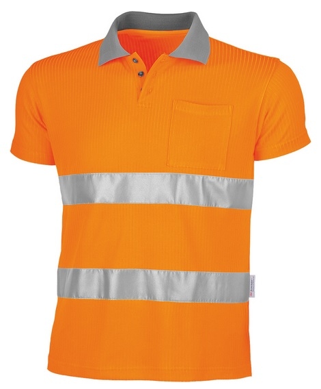Áo polo phản quang Qualitex 162035 màu cam