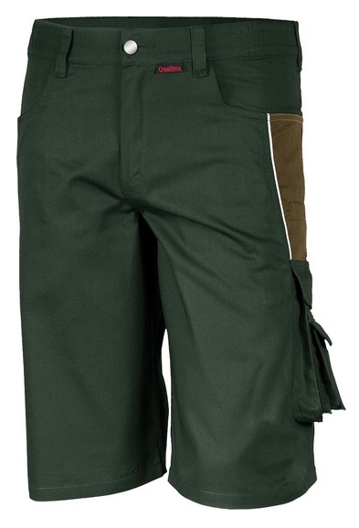 Qualitex 61936TC1 Quần short bảo hộ lao động màu xanh ô liu - kaki