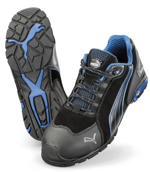 Giày bảo hộ Puma 642750 RIO BLACK LOW dòng Metro Protect tiêu chuẩn S3 SRC