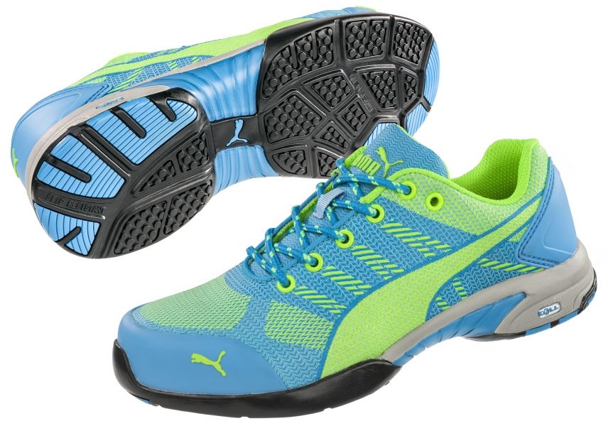 Giày bảo hộ nữ Puma 642900 CELERITY KNIT BLUE WNS LOW cổ thấp S1P HRO