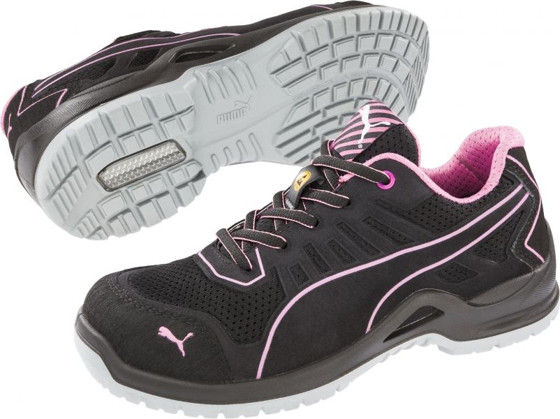Giày bảo hộ nữ Puma 644110 FUSE TC PINK WNS LOW tiêu chuẩn S1P ESD