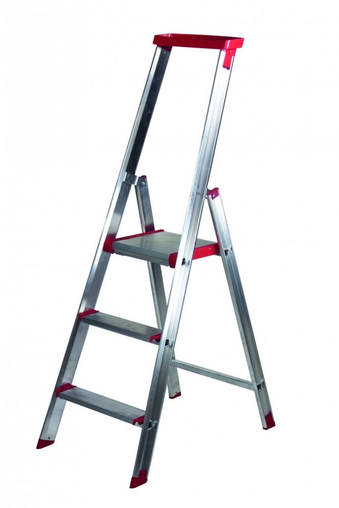 Thang nhôm 3 bậc chuyên dụng Rise-Tec® một mặt cao 0,70 m tiêu chuẩn EN131