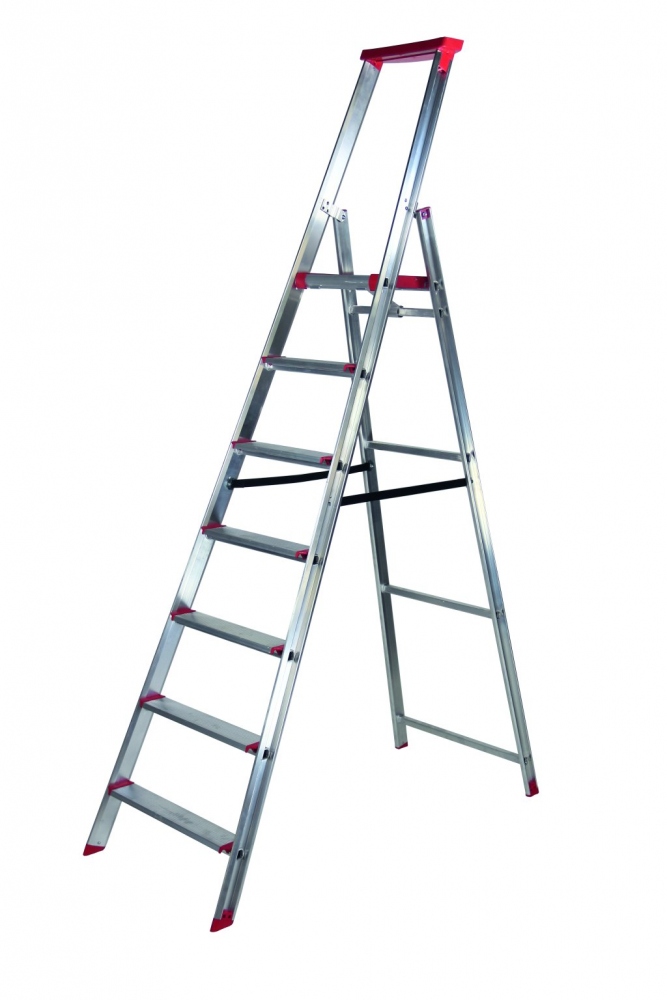 Thang nhôm chuyên dụng Rise-Tec® 7 bậc một phía chiều cao 1,70 m tiêu chuẩn EN131