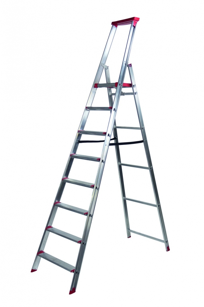 Thang nhôm chuyên dụng Rise-Tec® 8 bậc một phía cao 1,95 m tiêu chuẩn EN131